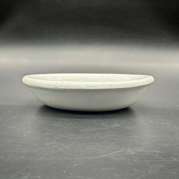 Vintage Soap Dish Royal Ironstone China Oval Wilkinson England White Retro As Is - Picture 3 of 14